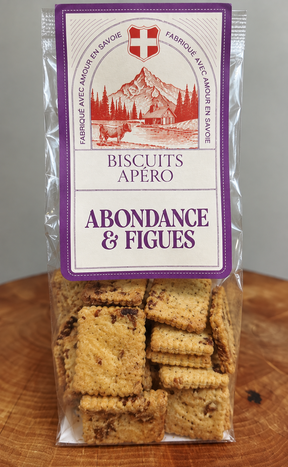 Biscuits Apéritifs au Abondance &amp; Figues 110g