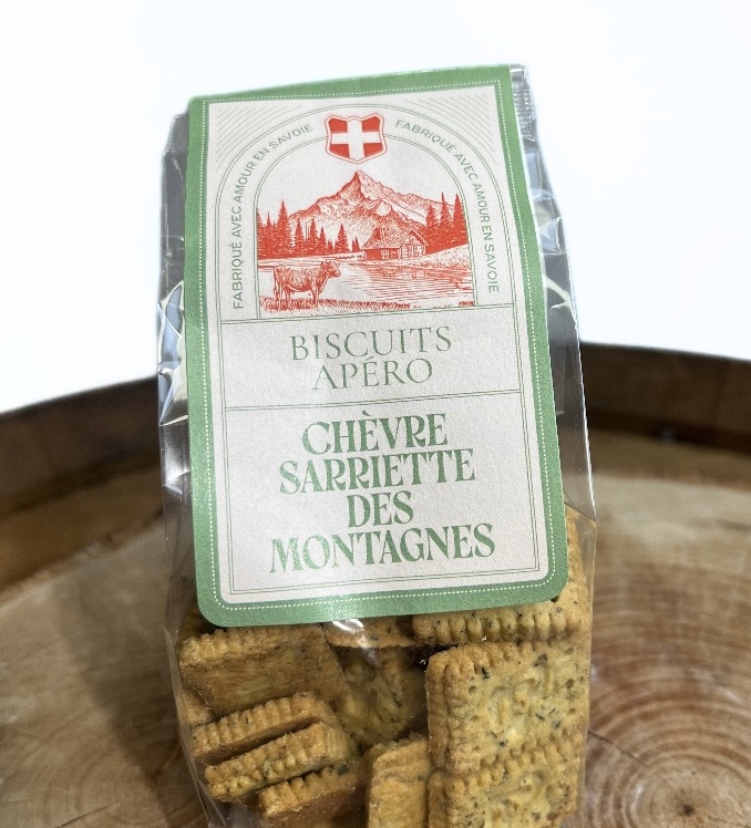 Biscuits ap&#233;ritifs Ch&#232;vre &amp; Sarriette des montagnes