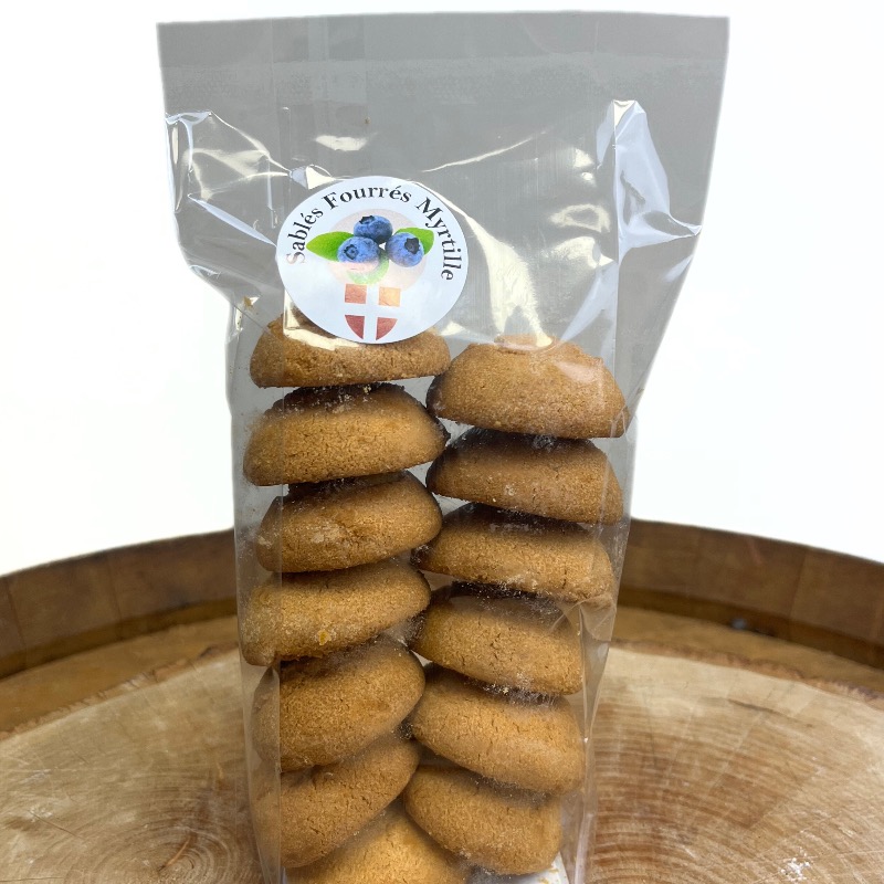 Biscuits fourr&#233;s aux Myrtilles