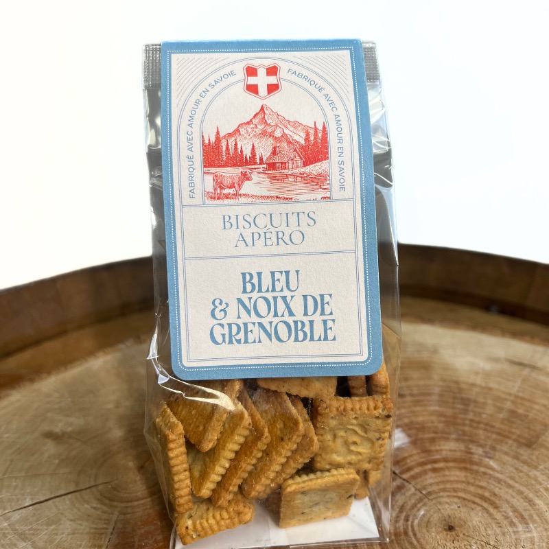 Biscuits ap&#233;ritifs Bleu &amp; Noix de Grenoble