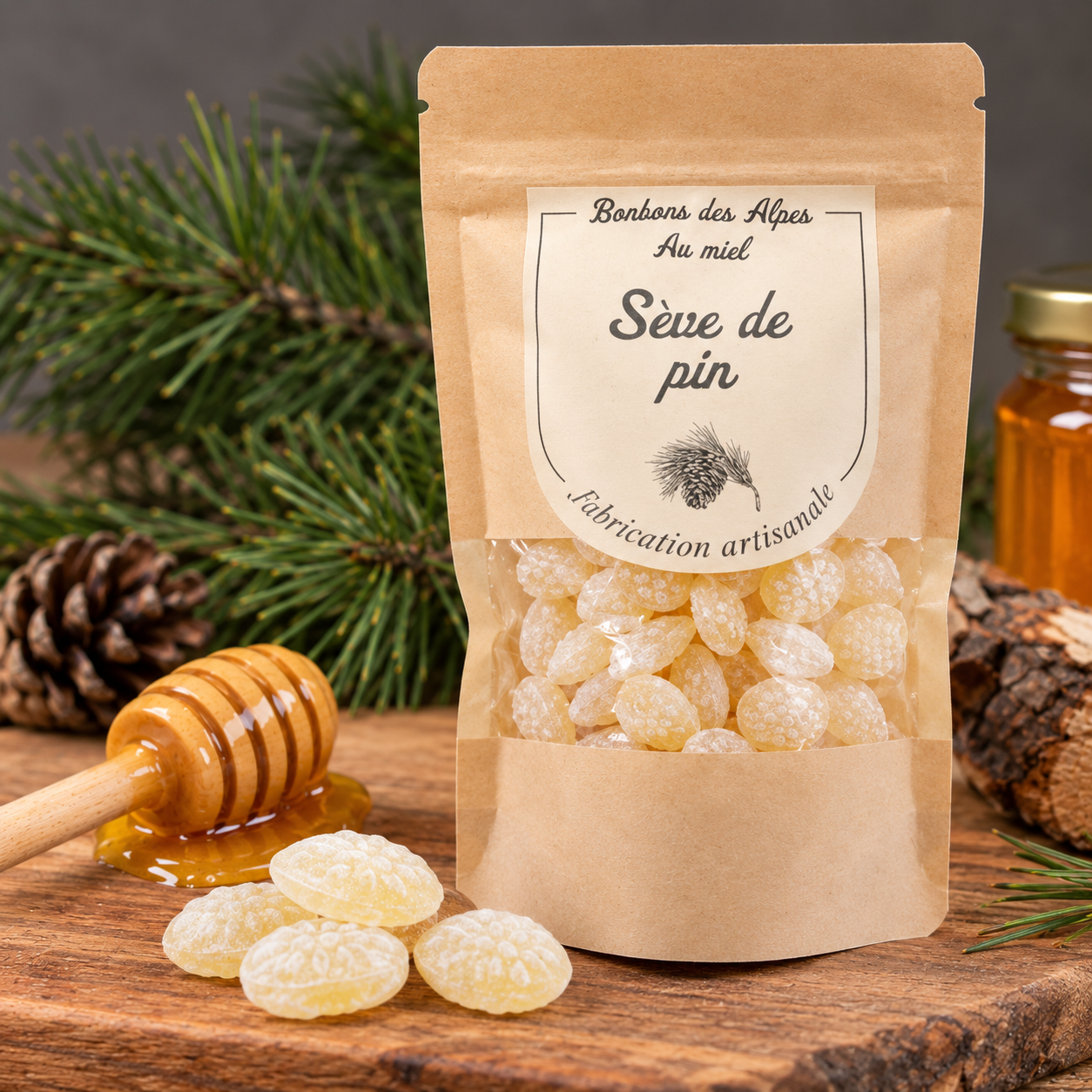 Bonbons au Miel sève de pin
