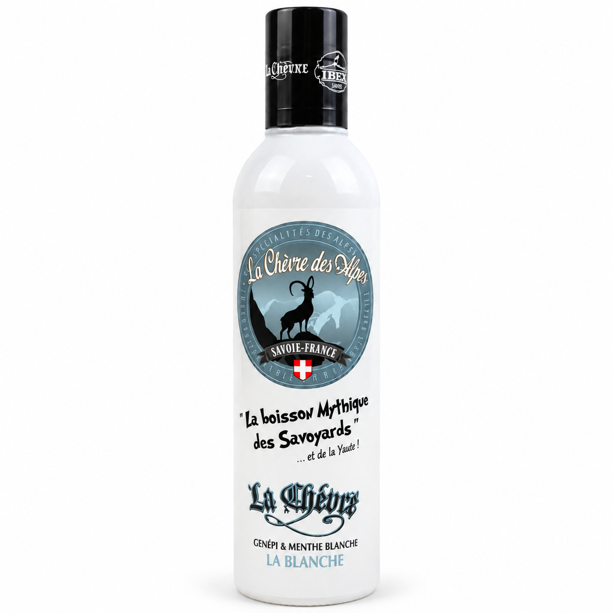 Bouteille "la Chèvre" génépi et menthe blanche