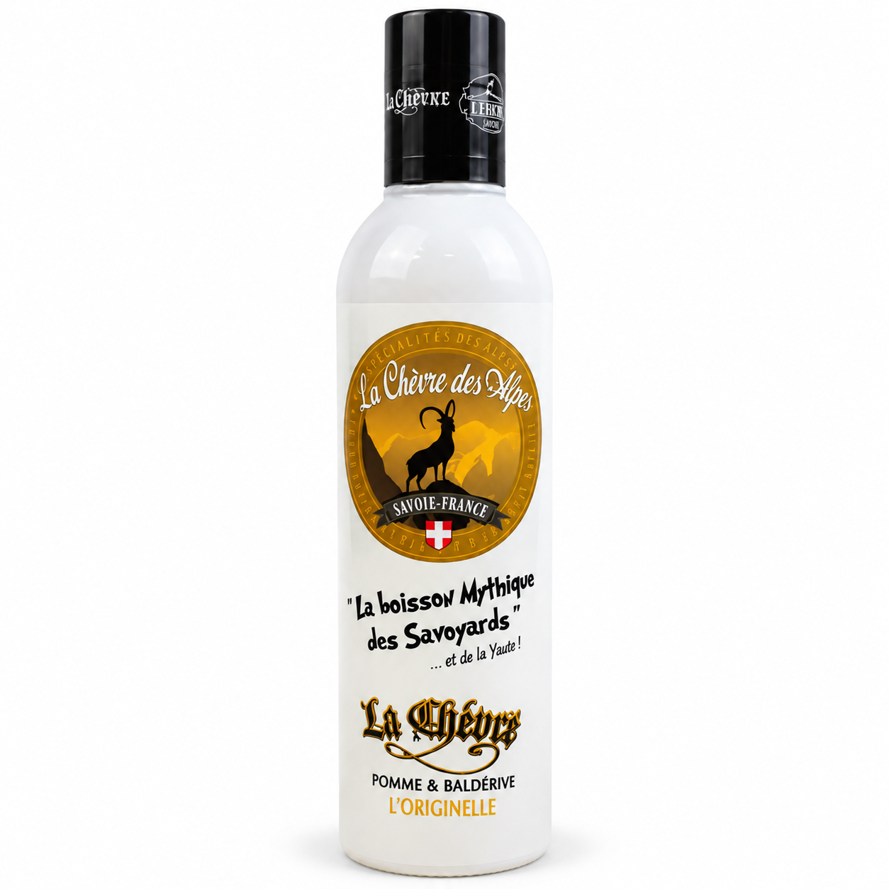 Bouteille "La Chèvre" pomme et eau de vie