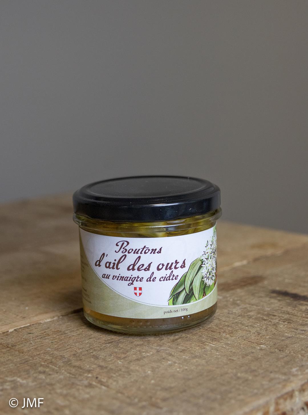 Boutons d&#39;ail des Ours au vinaigre de cidre - 100g -