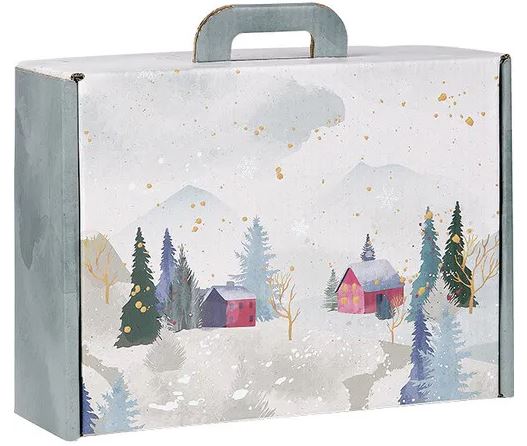 Valisette MM Campagne enneig&#233;e pour panier garni