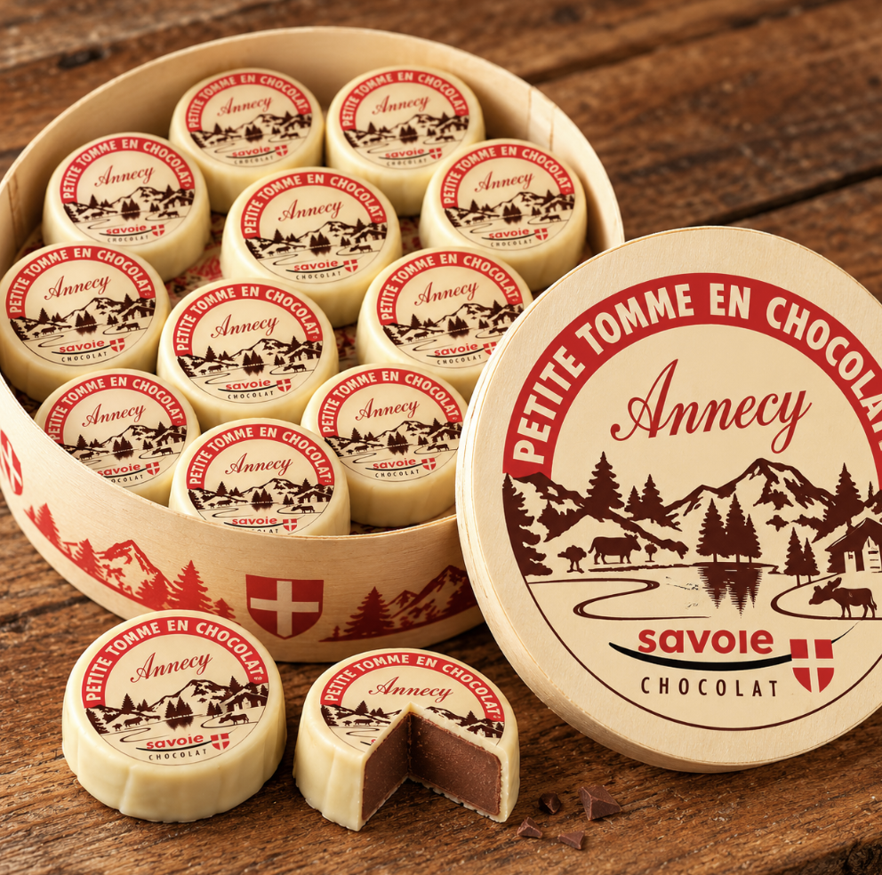 Coffret de 21 Tomme ® de Savoie en chocolat