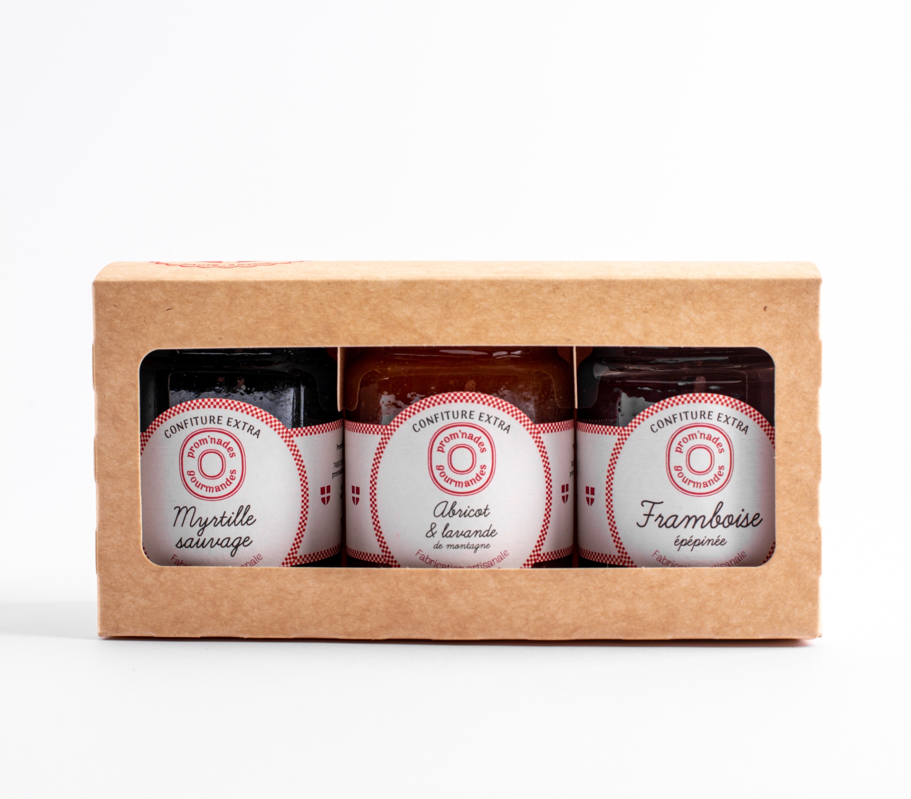 LOT de 3 pots de confitures (3 x 120g) - Les cols Gourmands