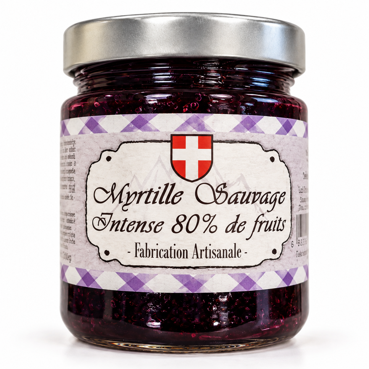 Confiture myrtille Sauvage intense 210g  - Délices des Alpes