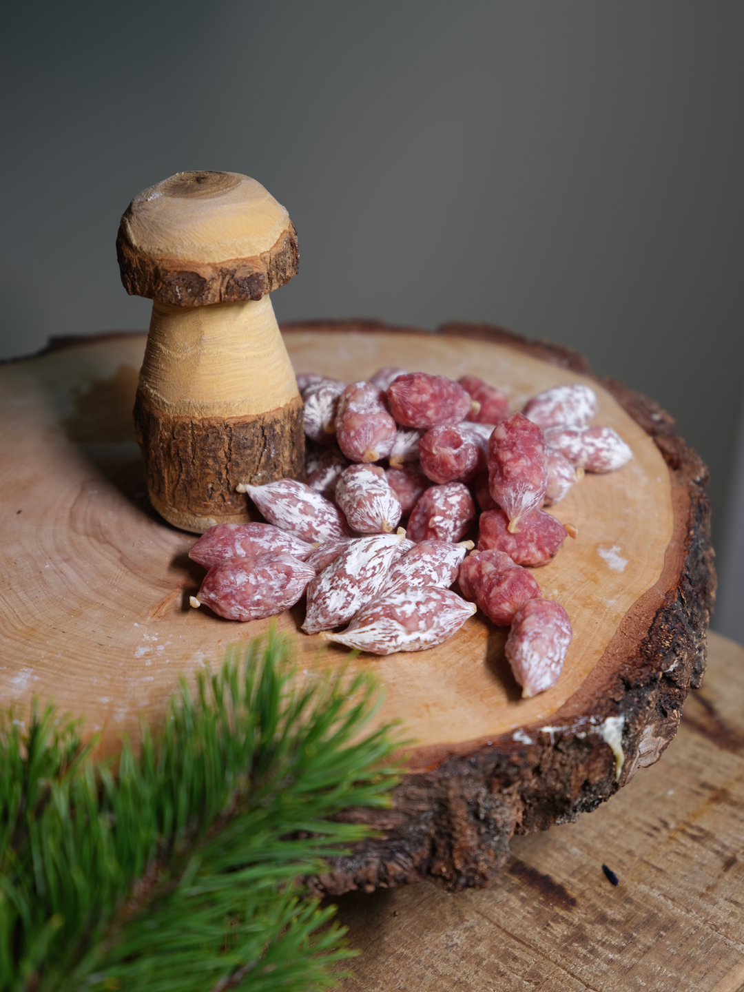 200g de Grignotons NATURE (mini saucissons)Photo1