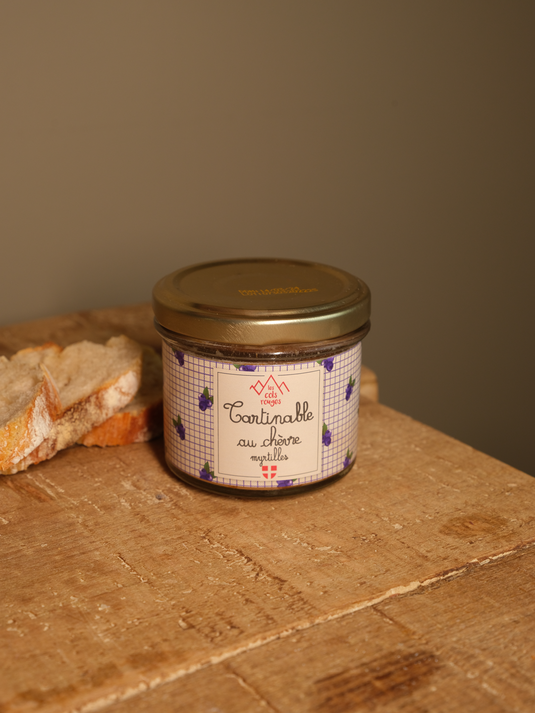 Tartinable au ch&#232;vre &amp; Myrtilles sauvages