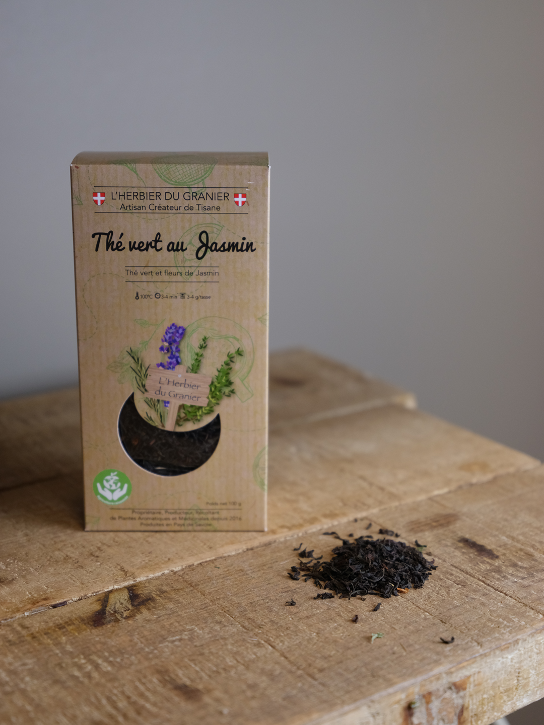 Th&#233; vert au Jasmin - 100g