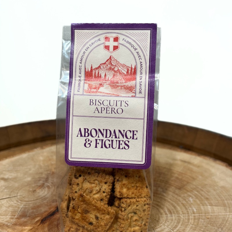 Biscuits Apéritifs au Abondance &amp; Figues 110g