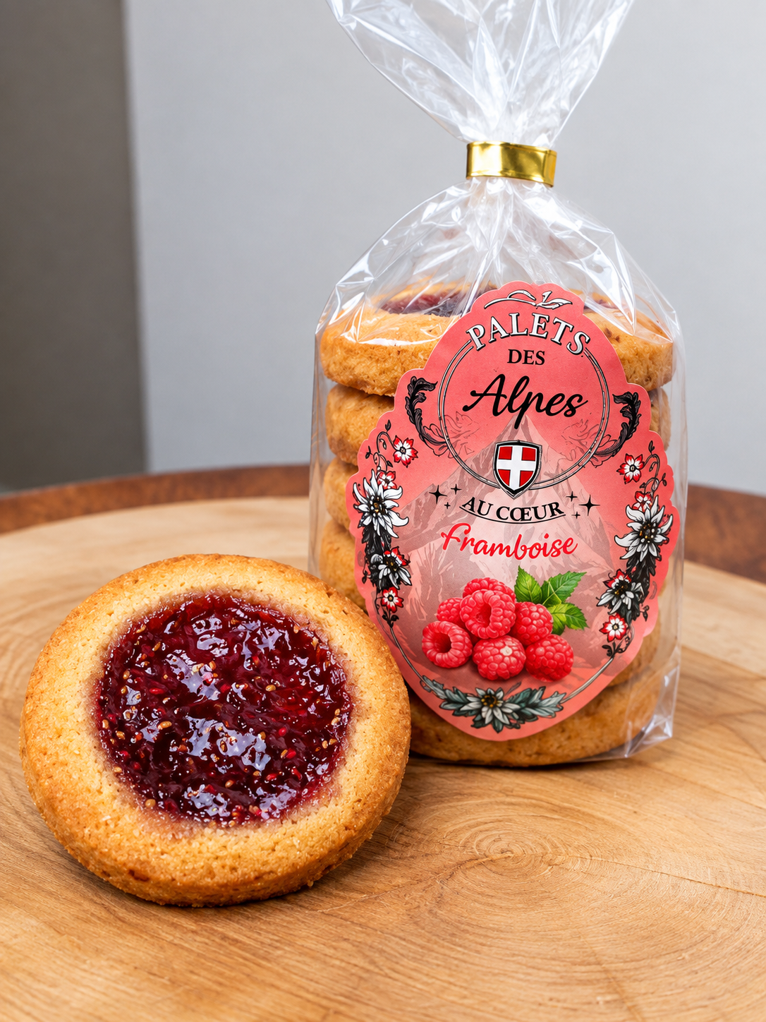 Biscuits fourrés aux Framboises 220g "Marie Moisan"