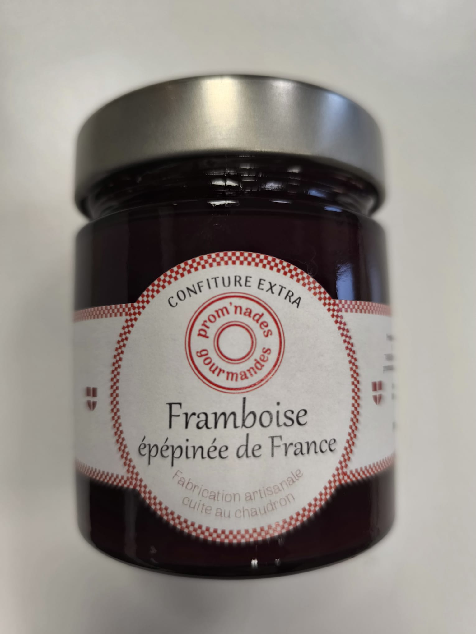 Confiture de Framboises épépinées 250g - Les Cols Gourmands