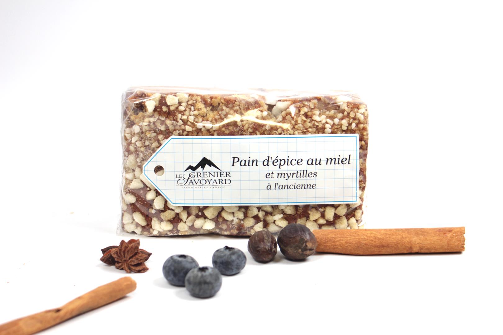 Pain d'épices à l'ancienne aux myrtilles 500g