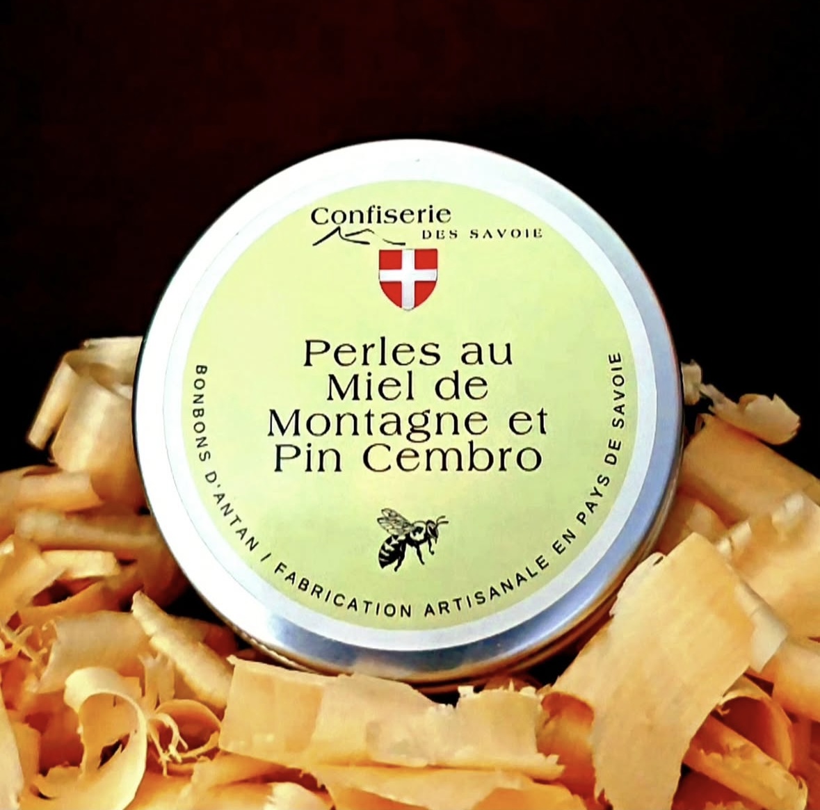 Perles de bonbon de Haute-Savoie - Miel de montagne et Pin Cembro