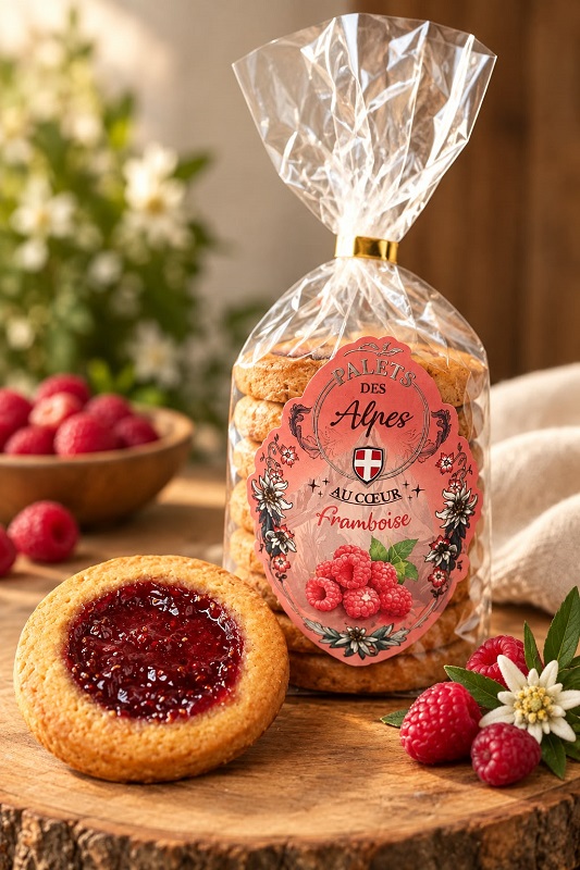 Biscuits fourrés aux Framboises 220g "Marie Moisan"