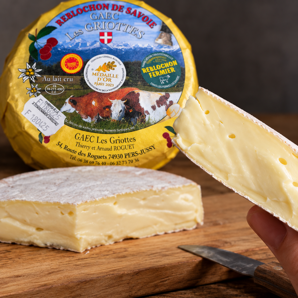Reblochon Fermier de Haute-Savoie - 490g - Médaille d'OR Paris 2025 -