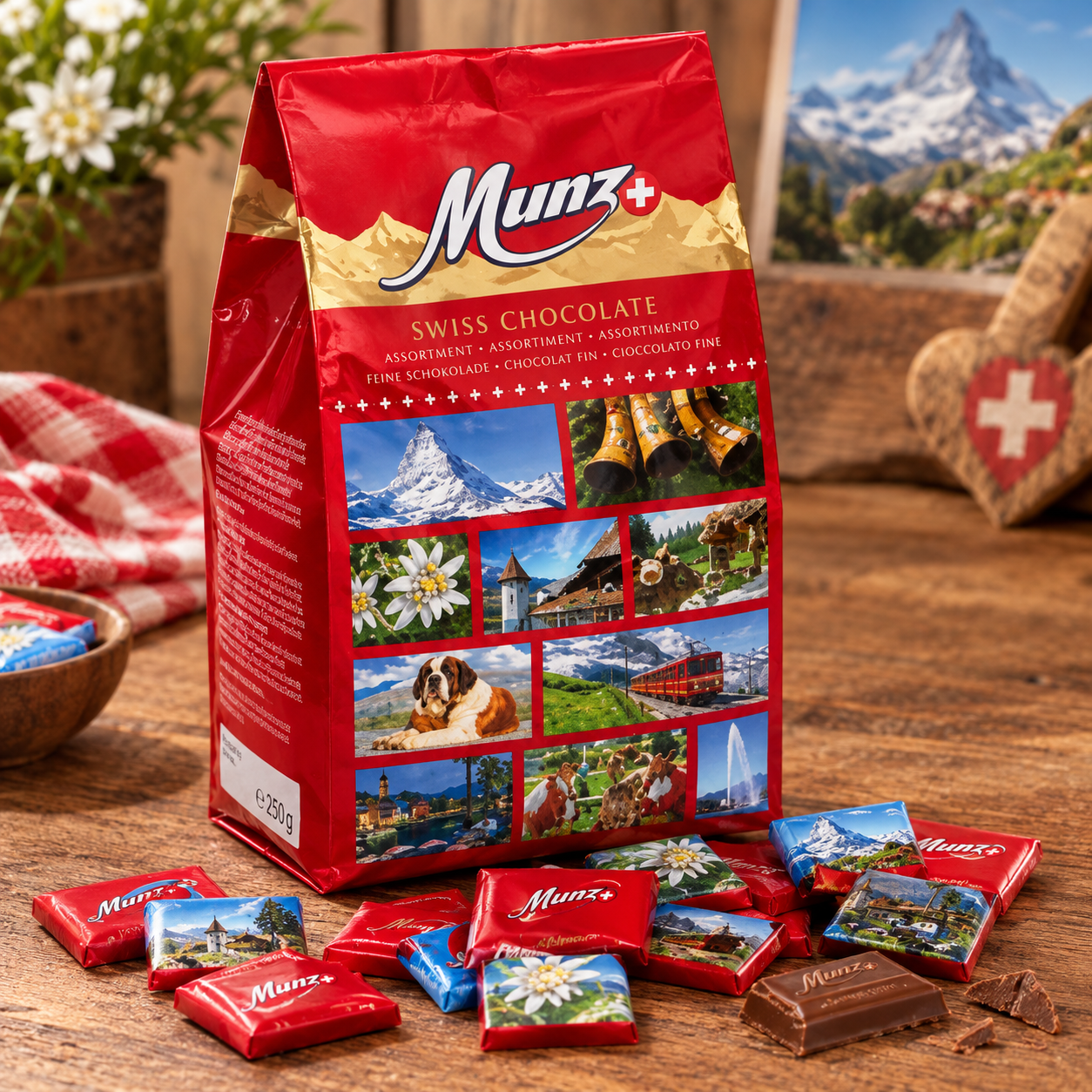 Sachet de Chocolats Suisse Napolitains MUNZ 250g