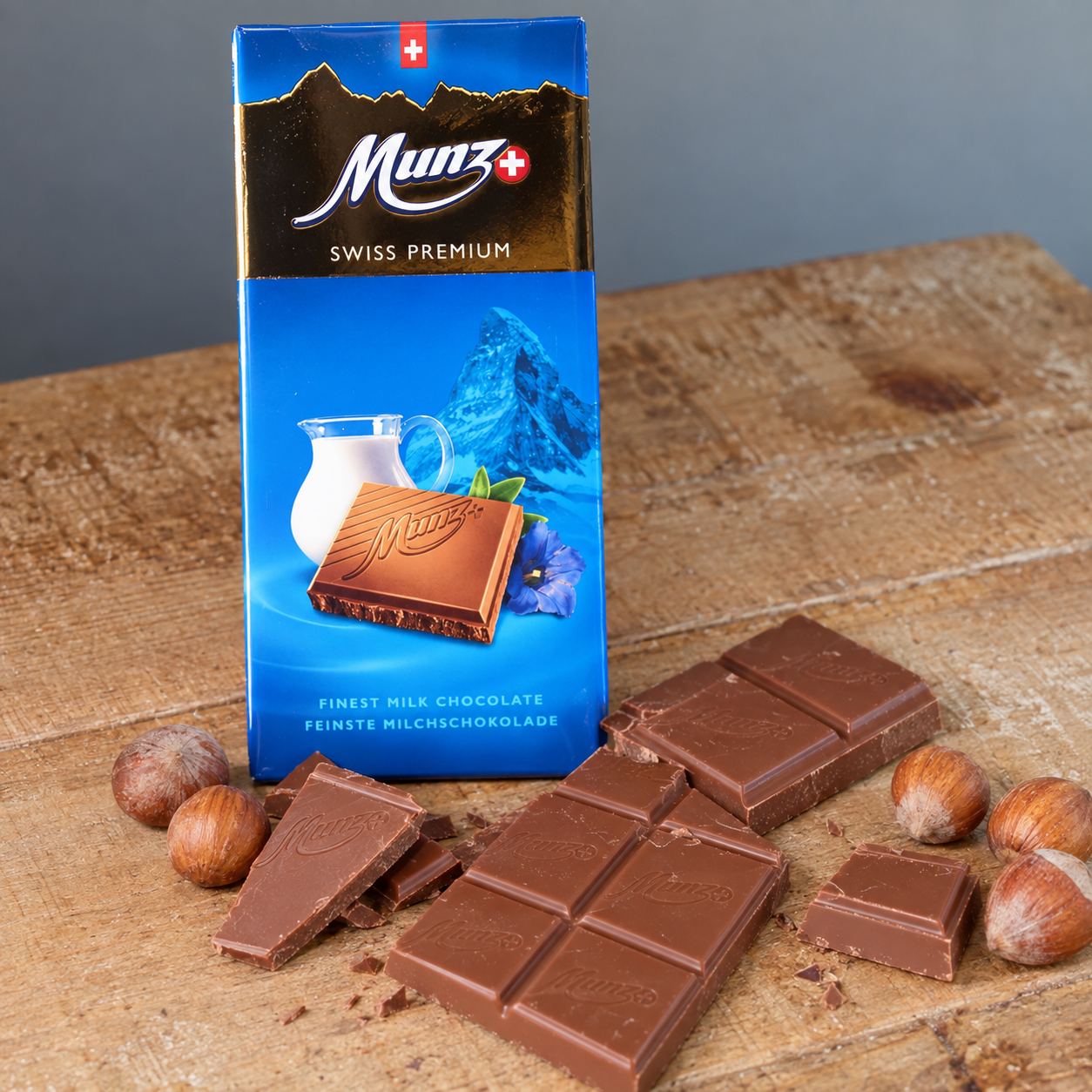 Tablette chocolat Suisse MUNZ Lait
