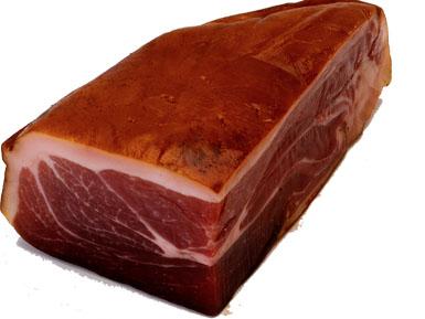 1/4 de jambon désossé 9 mois d'âge FUME +/- 1,350kg