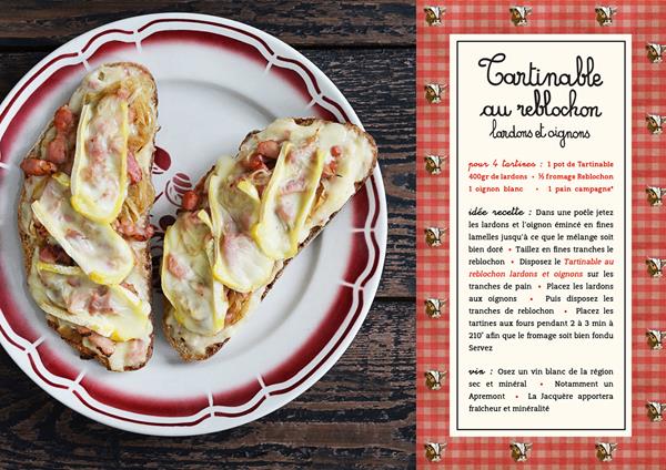 Tartinable au Reblochon & Lardon oignons