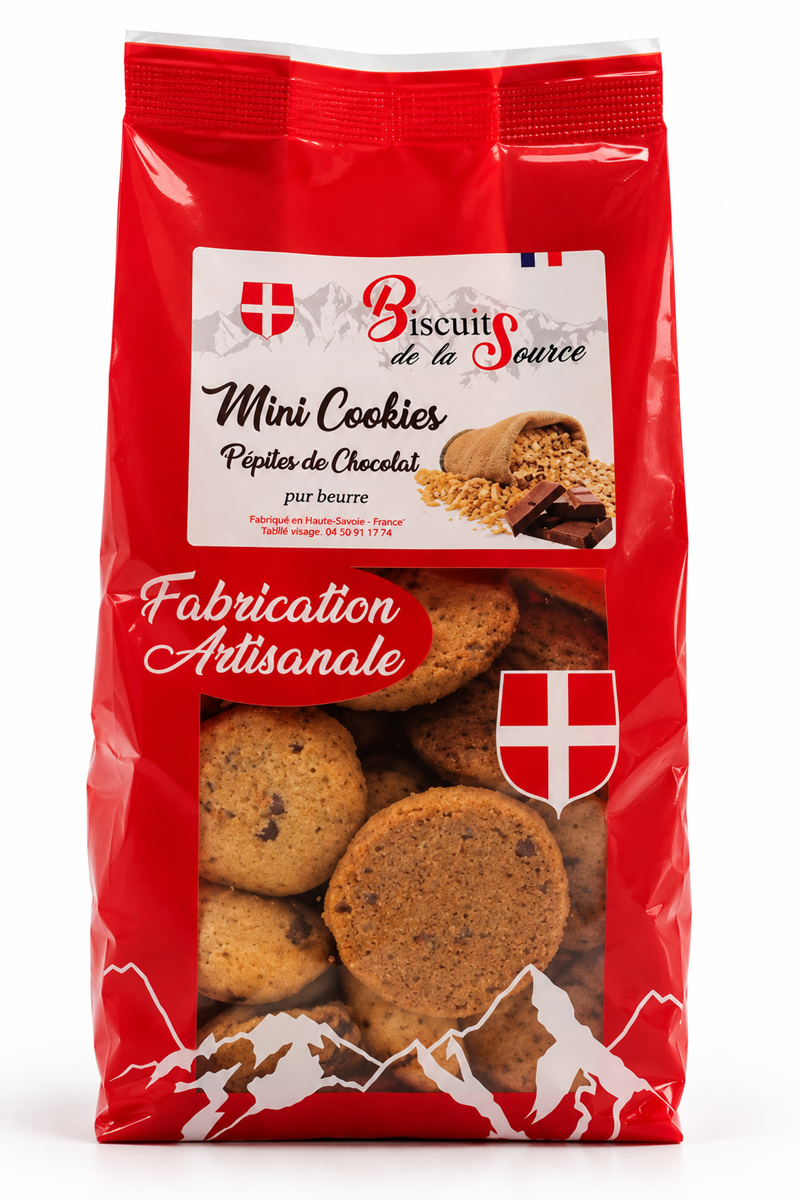 Sachet de Mini Cookies artisanaux au chocolat - 200g